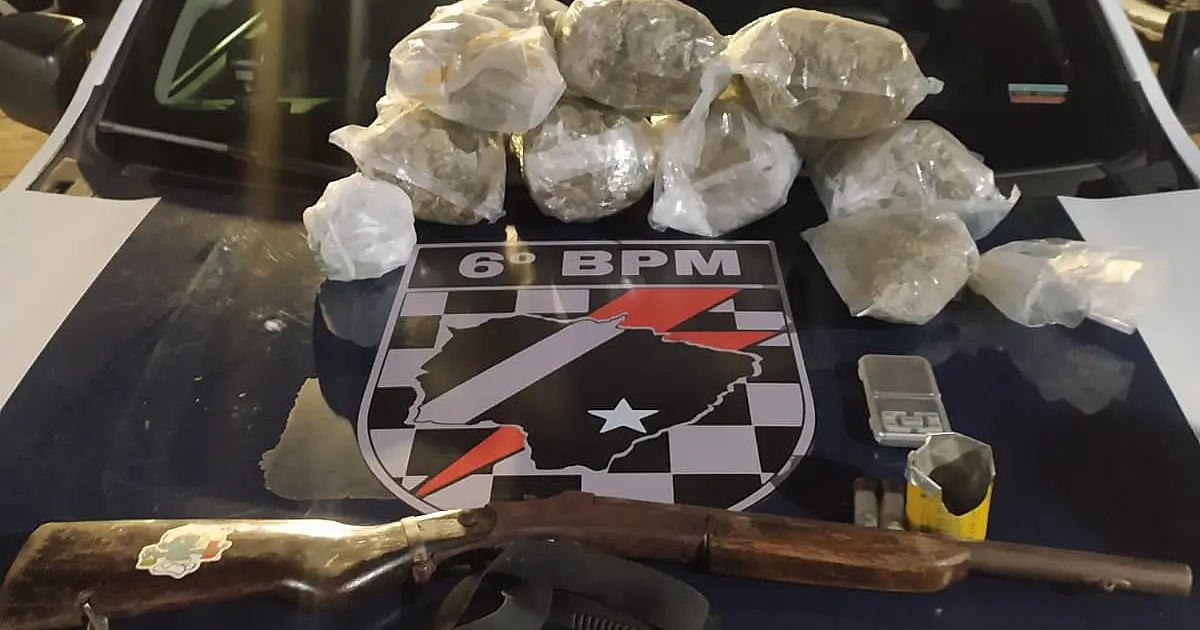 Dois são presos por venda de maconha no Conjunto Flamboyant