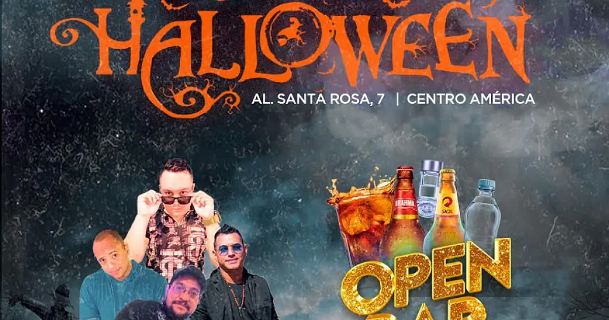 Véspera de feriado tem "Noite de Halloween" com open bar no bairro Centro América