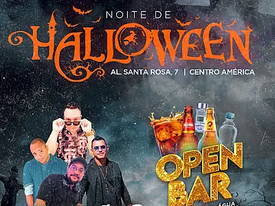 Véspera de feriado tem "Noite de Halloween" com open bar no bairro Centro América