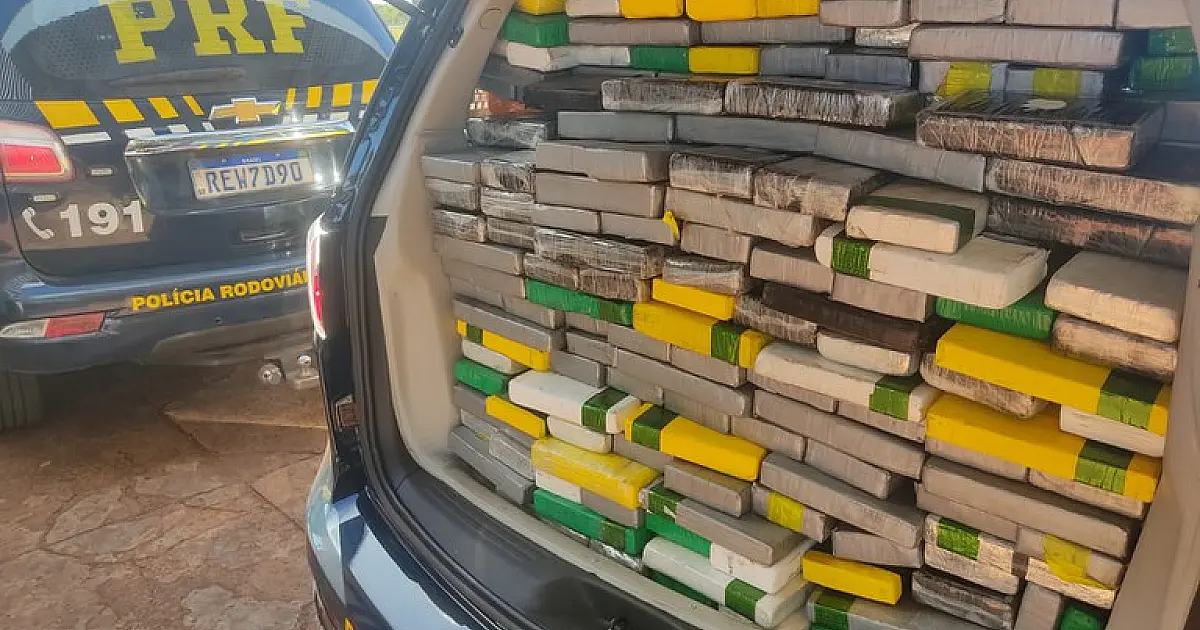 Caminhão é flagrado com 607 kg de cocaína que saiu de Corumbá