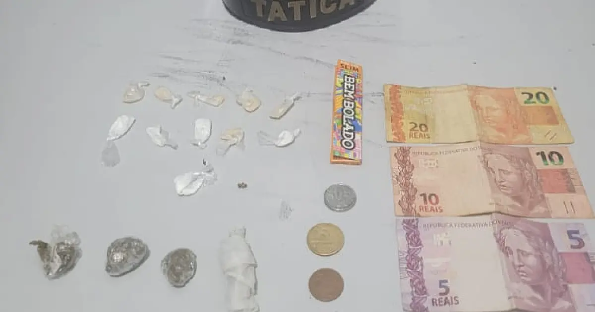 Indivíduo é flagrado vendendo drogas no bairro Cristo Redentor