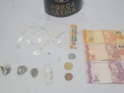 Indivíduo é flagrado vendendo drogas no bairro Cristo Redentor