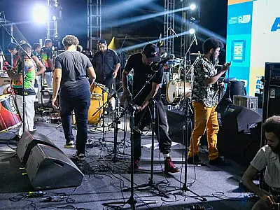 Turma do backstage garantiu espetáculo para público no Festival América do Sul