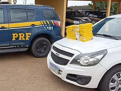 PRF apreende 41 Kg de cocaína que saiu Corumbá com destino a SP