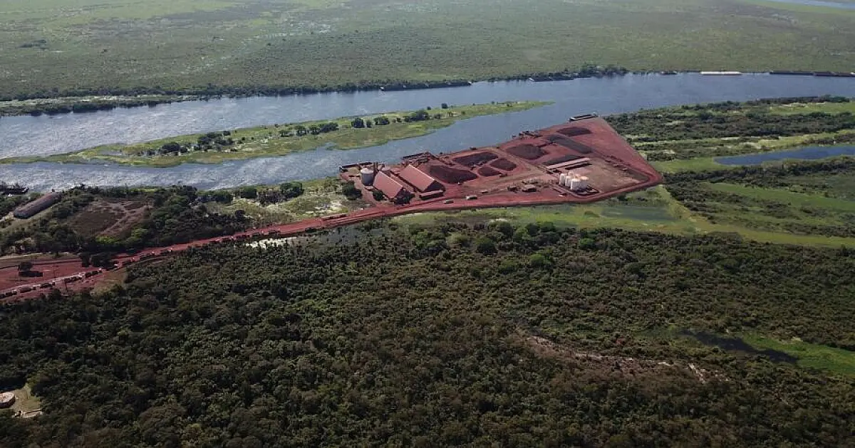 Seca baixa nível do Rio Paraguai e paralisa exportações de minério em Mato Grosso do Sul