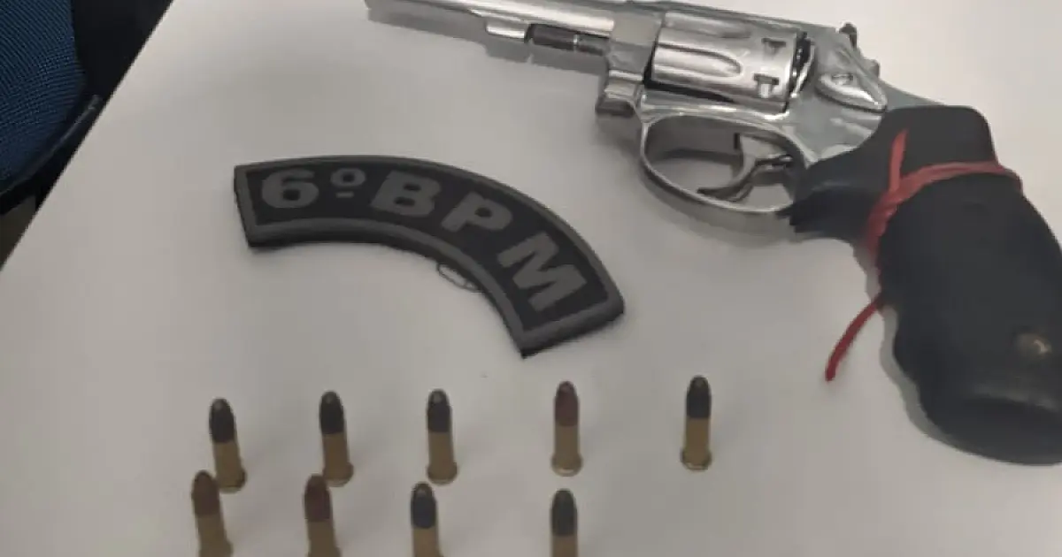 Homem é preso por porte ilegal de arma na região central