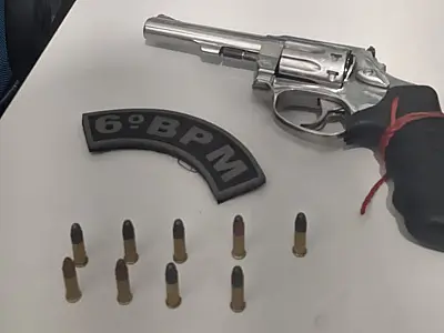 Homem é preso por porte ilegal de arma na região central