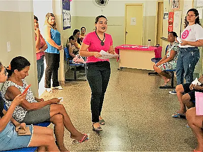 'Ação Interagindo pela Saúde' movimenta a Policlínica de Ladário durante Outubro Rosa