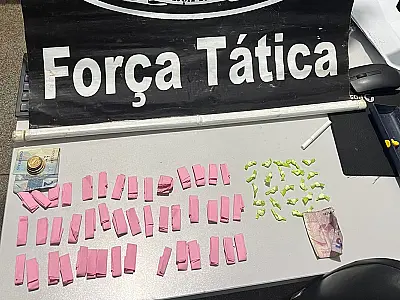 Dupla é presa por furto de fios de energia e tráfico de drogas