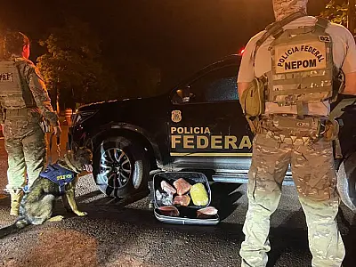Passageiro que seguia de Corumbá para Capital é preso com 4,3 kg de skunk