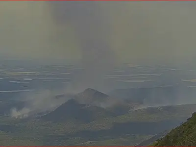 Incêndio de grande proporção atinge a Serra do Amolar