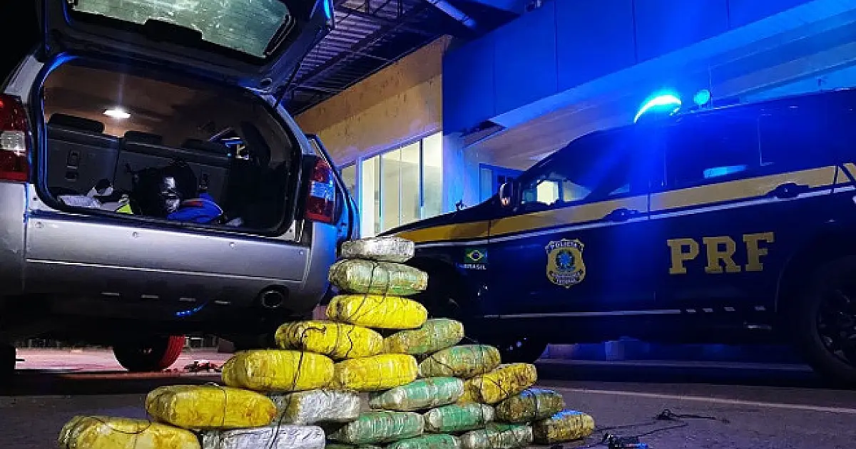 Dois bolivianos são presos traficando 24kg de drogas para São Paulo