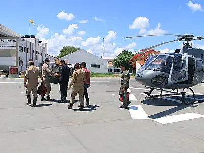 Homem com hérnia escrotal é socorrido por aeronave no Pantanal