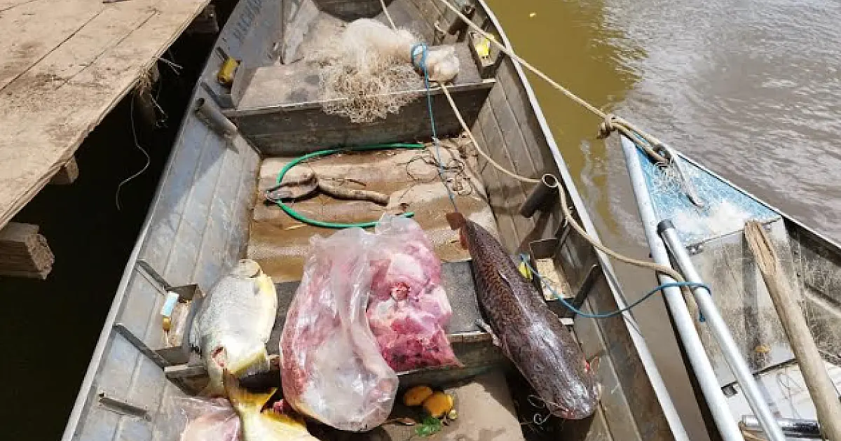 Pescador profissional é preso por pesca predatória no rio Miranda