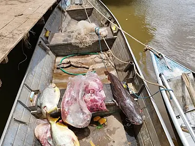 Pescador profissional é preso por pesca predatória no rio Miranda