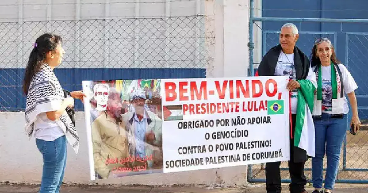 Palestinos de Corumbá agradecem Lula por apoio durante conflito na Faixa de Gaza
