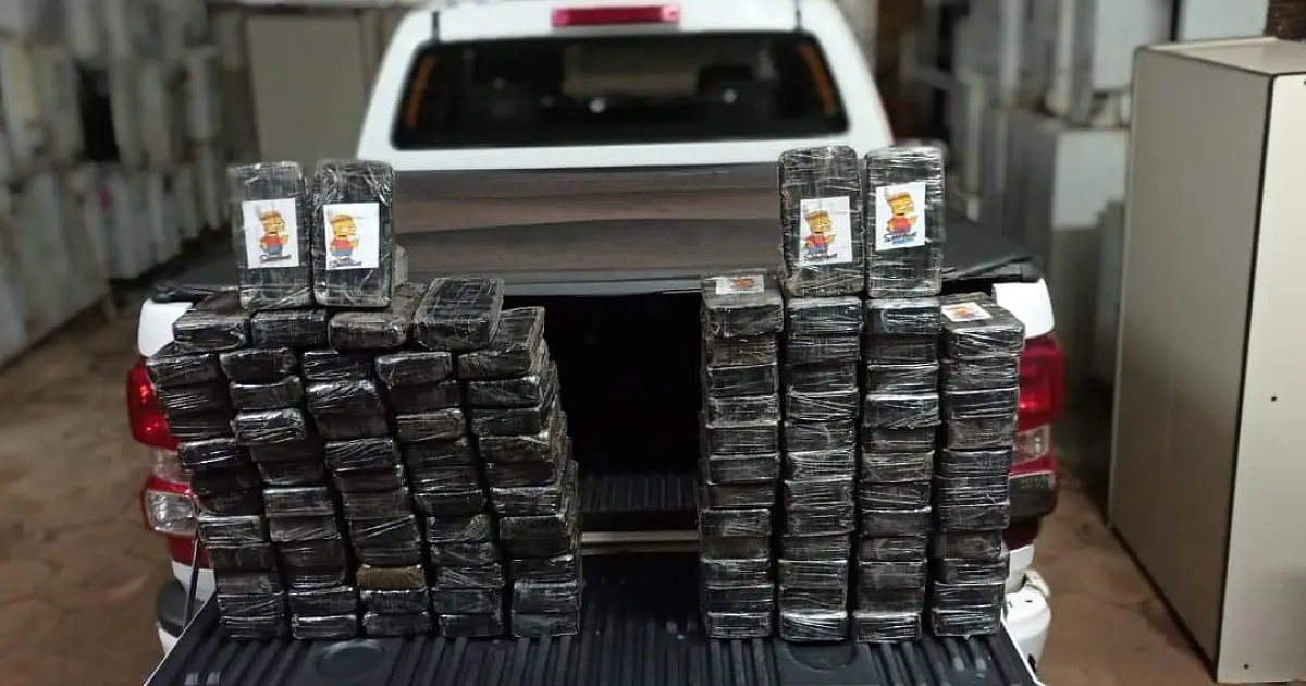 PF apreende 116 kg de cocaína que saíram de Corumbá