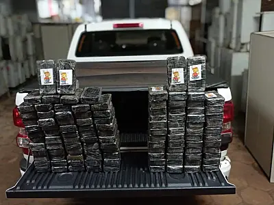 PF apreende 116 kg de cocaína que saíram de Corumbá