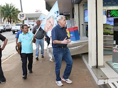 Puccinelli segue campanha pelo interior de MS com visita à Paranaíba