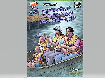 MPT lança história em quadrinhos sobre escalpelamento por embarcações
