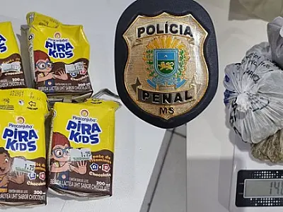 Maconha em caixinha de achocolatado é apreendida no Presídio masculino de Corumbá