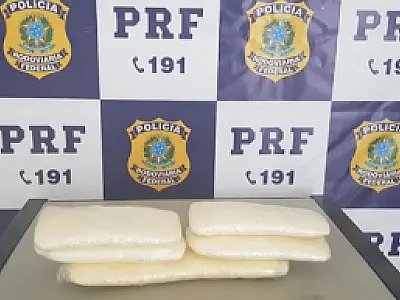 Motorista de aplicativo é preso  transportando cocaína presa no corpo na BR-262