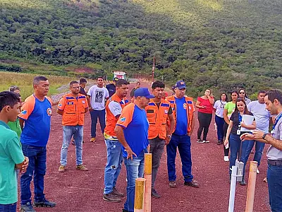 Defesa Civil faz simulado de rompimento de barragem na região do Maria Coelho