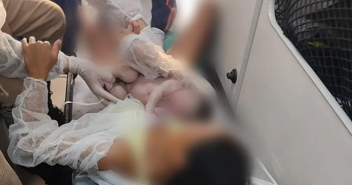 Bebê nasce em viatura dos Bombeiros à caminho da maternidade