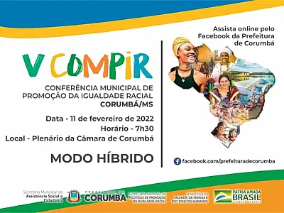 Conferência de Promoção da Igualdade Racial acontece nesta sexta em Corumbá