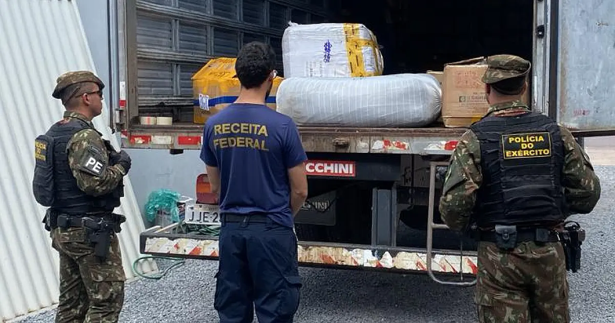 Receita apreende 5 toneladas de mercadorias importadas ilegalmente para Corumbá