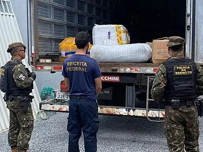 Receita apreende 5 toneladas de mercadorias importadas ilegalmente para Corumbá