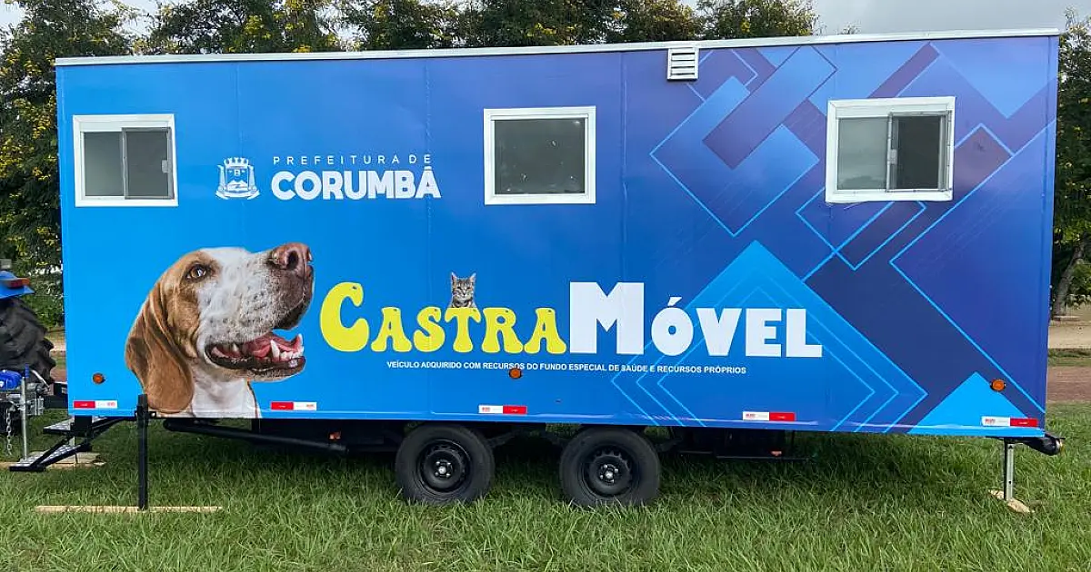 Corumbá agora tem Unidade Móvel de Castração de Cães e Gatos