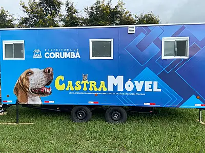 Corumbá agora tem Unidade Móvel de Castração de Cães e Gatos