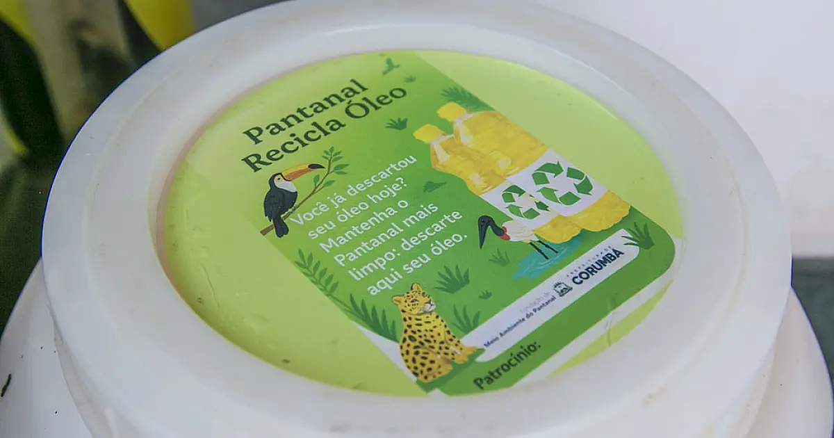Corumbá amplia pontos de coleta para descarte correto de óleo de cozinha