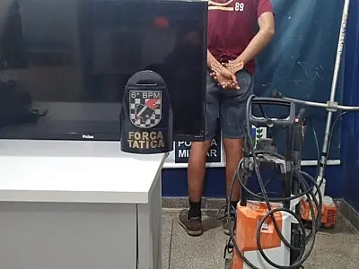 Autor de furto é preso em flagrante na área central