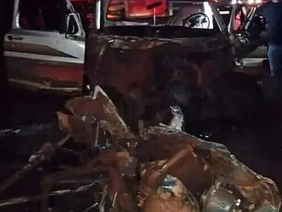 Acidente entre duas caminhonetes mata condutor e deixa um ferido na BR-262