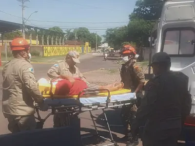 Plantão tem colisão entre motos, queda acidental de criança e motociclista ferido por cerol