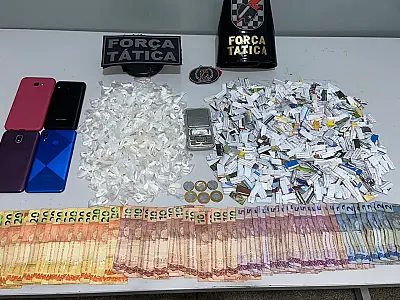 Busca por celular furtado termina com prisão de 5 em boca no bairro Centro América