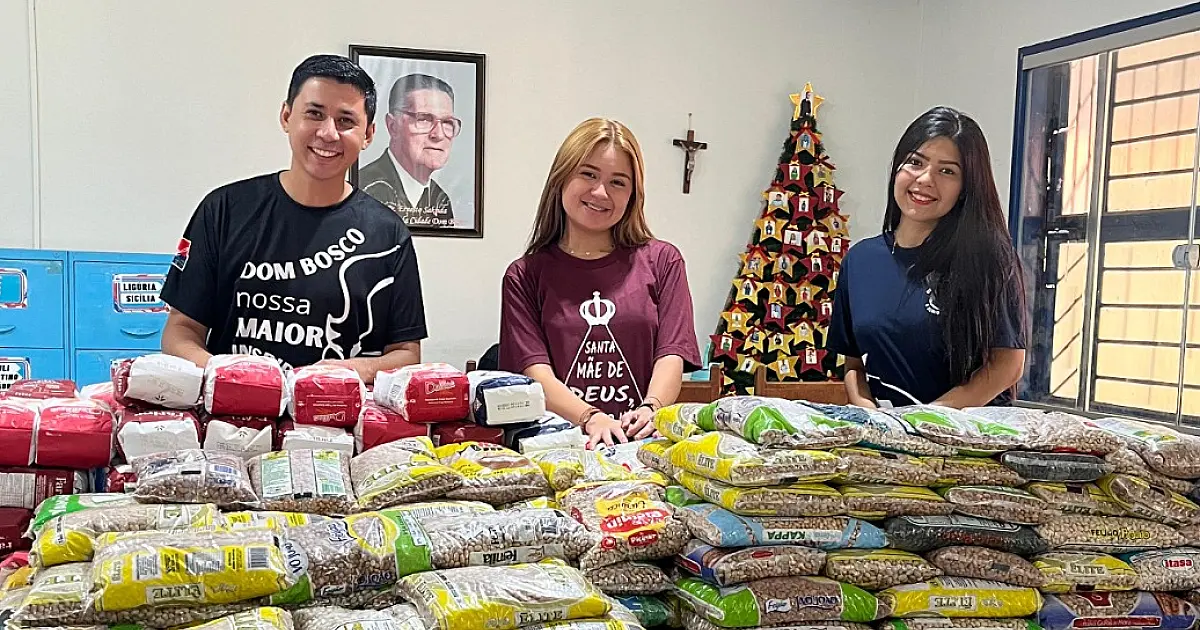 'Sino da Caridade' arrecada alimentos para famílias em situação de vulnerabilidade em Corumbá