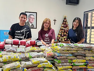 'Sino da Caridade' arrecada alimentos para famílias em situação de vulnerabilidade em Corumbá