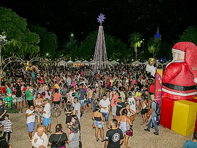 Jardim de Natal abre em 12 de dezembro com atrações culturais e chegada do Papai Noel