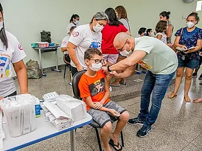 Corumbá começa vacinação contra Covid-19 em crianças