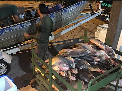 PMA apreende quase meia tonelada de pescado em três meses de piracema