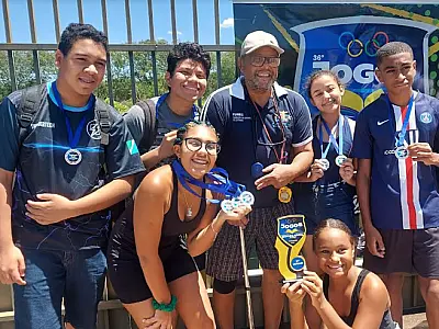 Escola Sesi de Corumbá é destaque na natação dos Jogos Escolares municipais