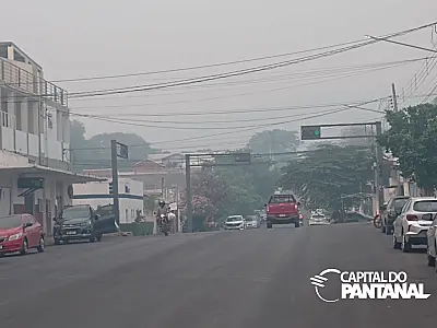 Fumaça e fuligem voltam a ocupar as áreas urbanas de Corumbá
