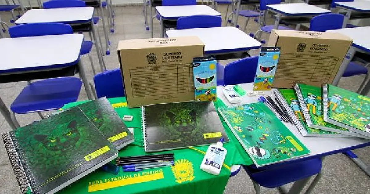 Alunos da Rede Estadual começam a receber o kit escolar no final de fevereiro