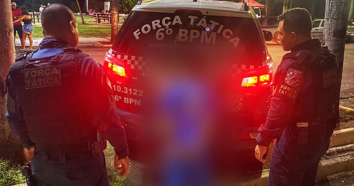 Indivíduo é preso horas depois de tentar esfaquear rapaz no Poliesportivo