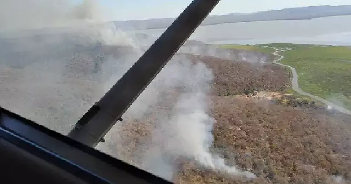Brigadistas atuam na divisa com a Bolívia para fogo não chegar à Serra do Amolar