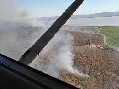 Brigadistas atuam na divisa com a Bolívia para fogo não chegar à Serra do Amolar
