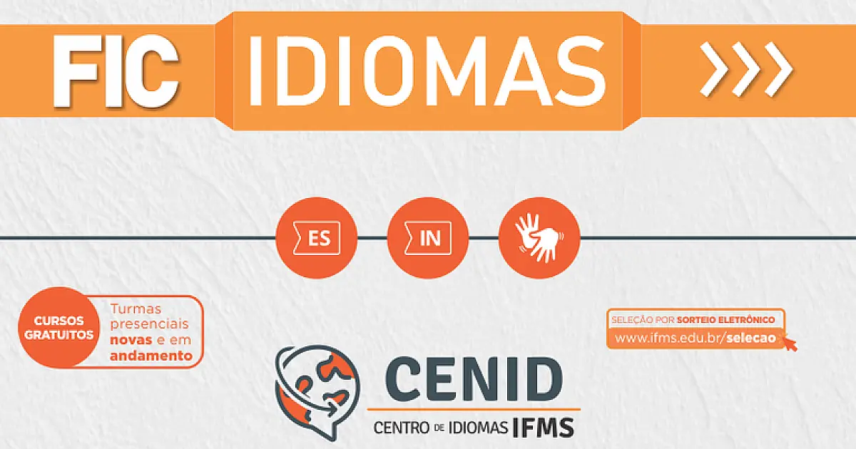 Candidatos são convocados para matrícula em cursos de idiomas do IFMS